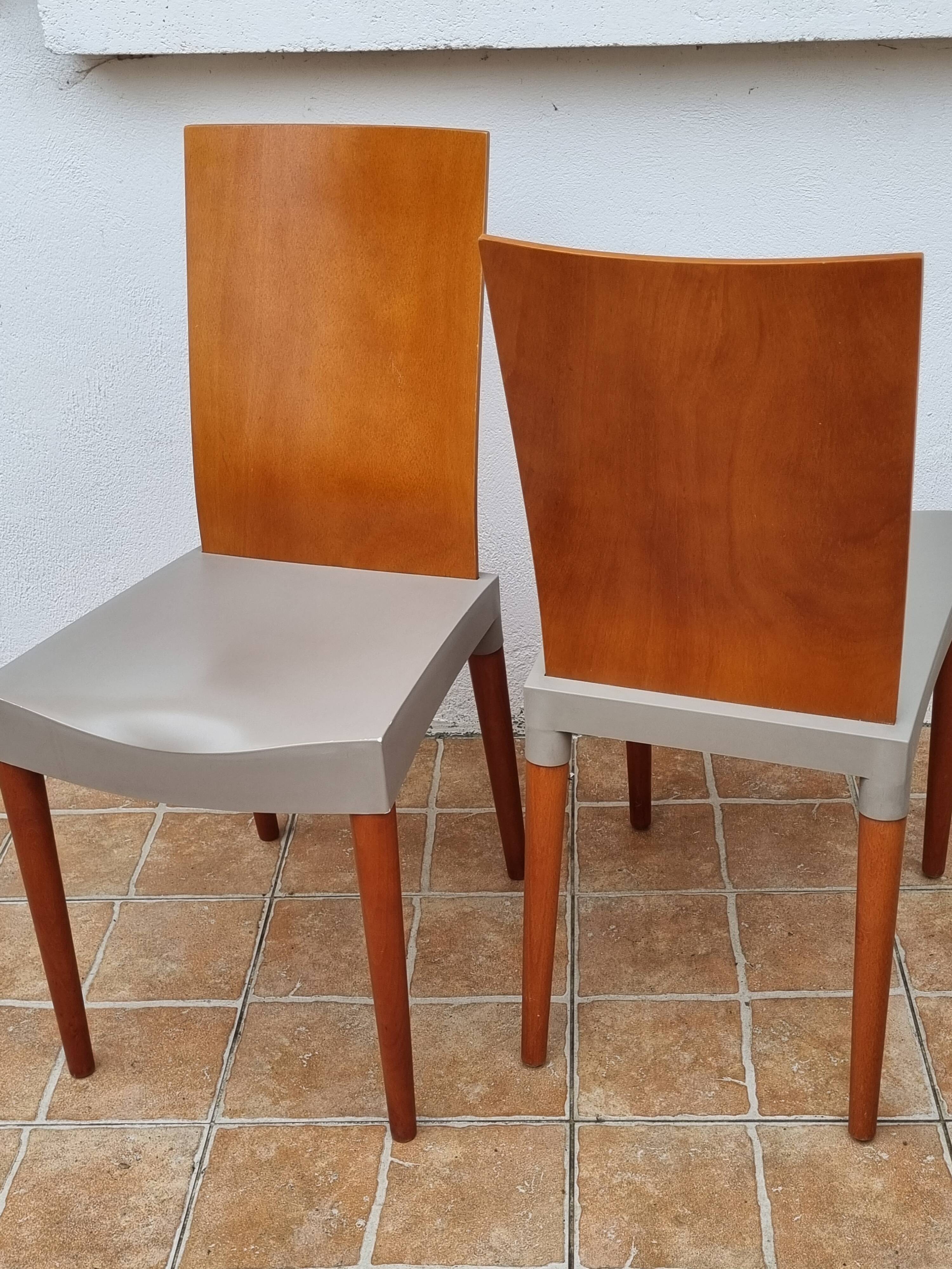 Pair of designer chairs "Miss Trip" by Philippe Starck for Kartell
