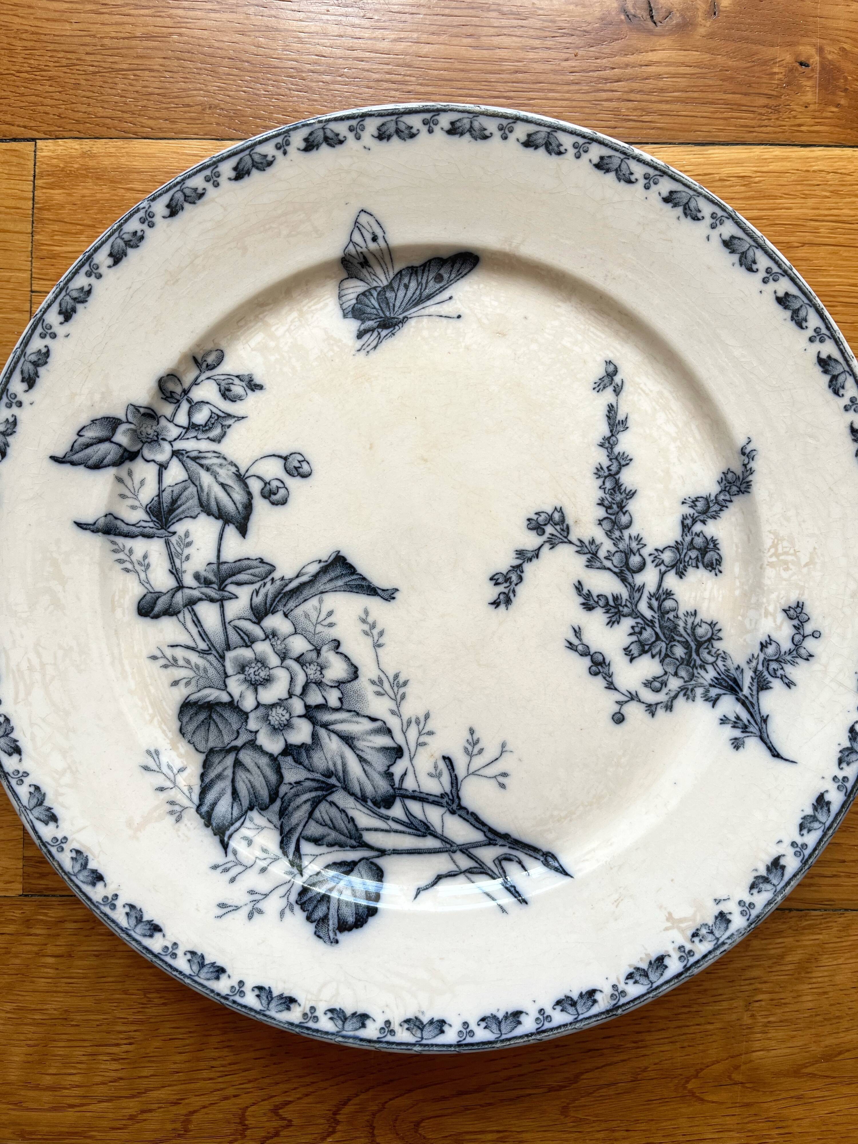 Carmen ironstone footed dish, imported by Vermont Frères Paris