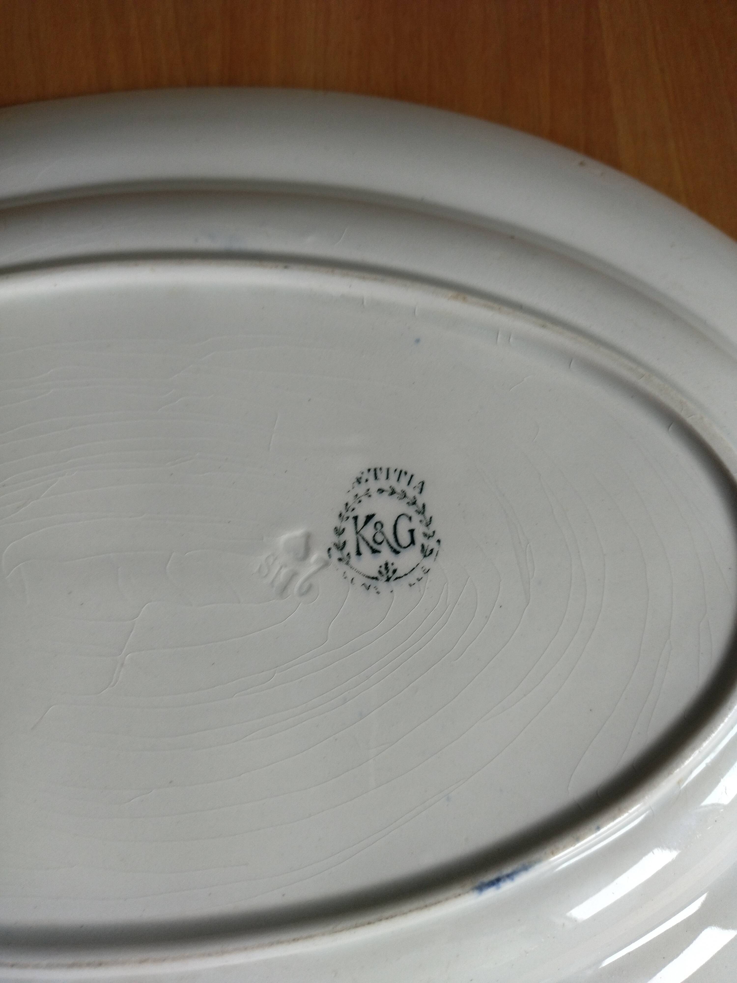 Ancien plat de service k&G Lunéville modèle Laetitia