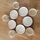 5 Boch La Louvière cups and saucers