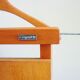 Wooden valet, signed Fratelli Reguitti, 60s, on wheels