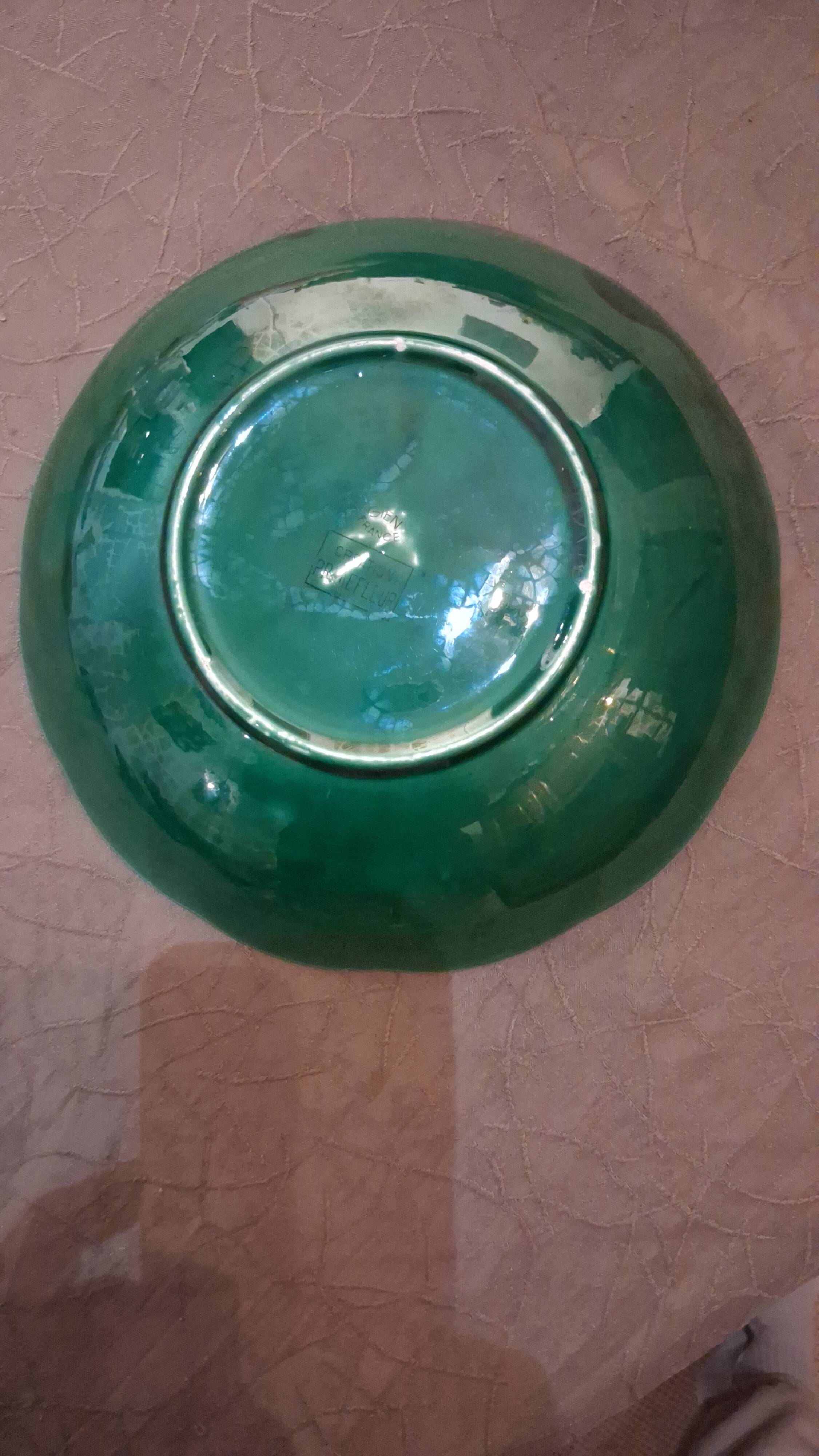 shallow dish earthenware from GIEN