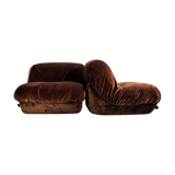 Paire de chauffeuses "patate" pour Airborne, années 70