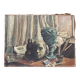Oil on canvas, studio decor, signed, 1928