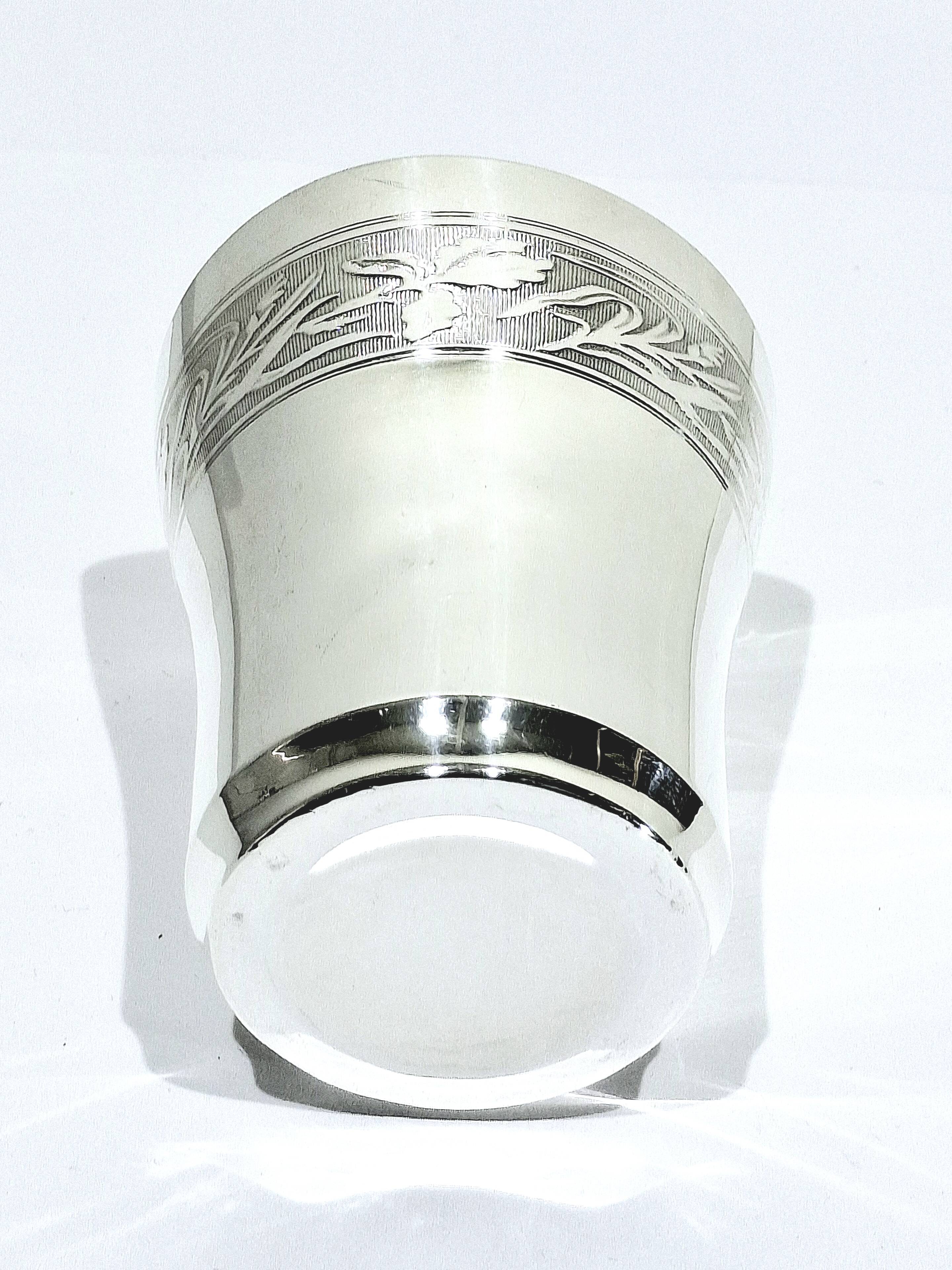 Art Nouveau Silver Cup