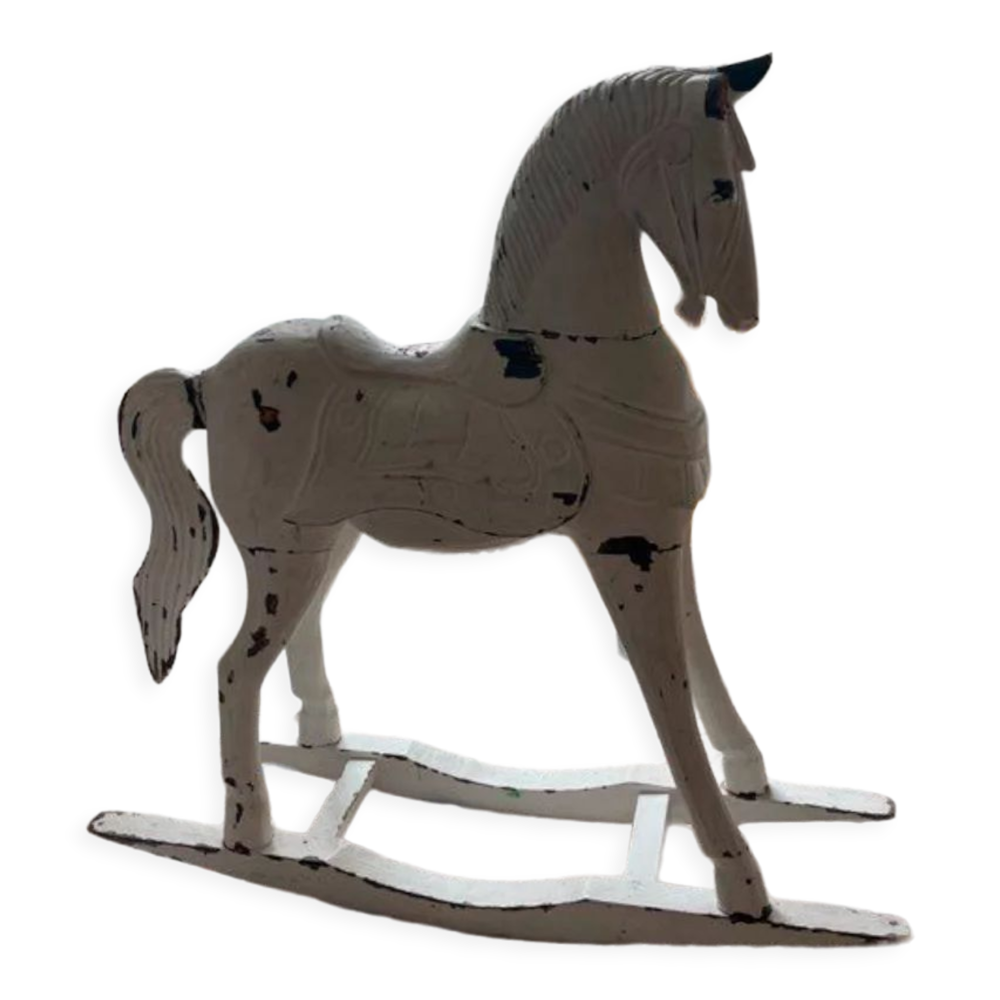 Wooden rocking horse