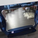 Mirror bright italian design 70s - 80x60cm