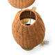 Pair of mid century table lamps with wicker shades by lyfa