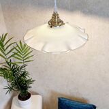 Vintage opaline pendant lamp