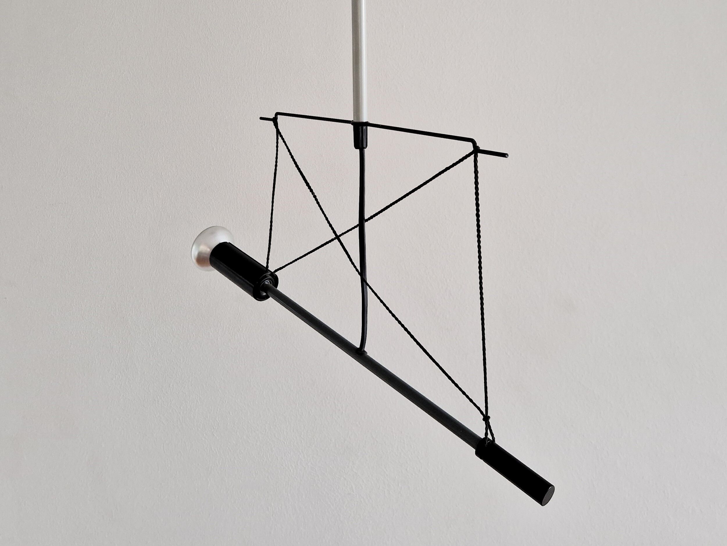 Grey and black 'Spot Torch ST' by Herman Hermsen for Designum, The Netherlands 1982