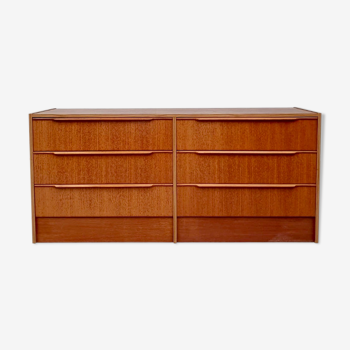 Double chest of drawers by Steens 70s