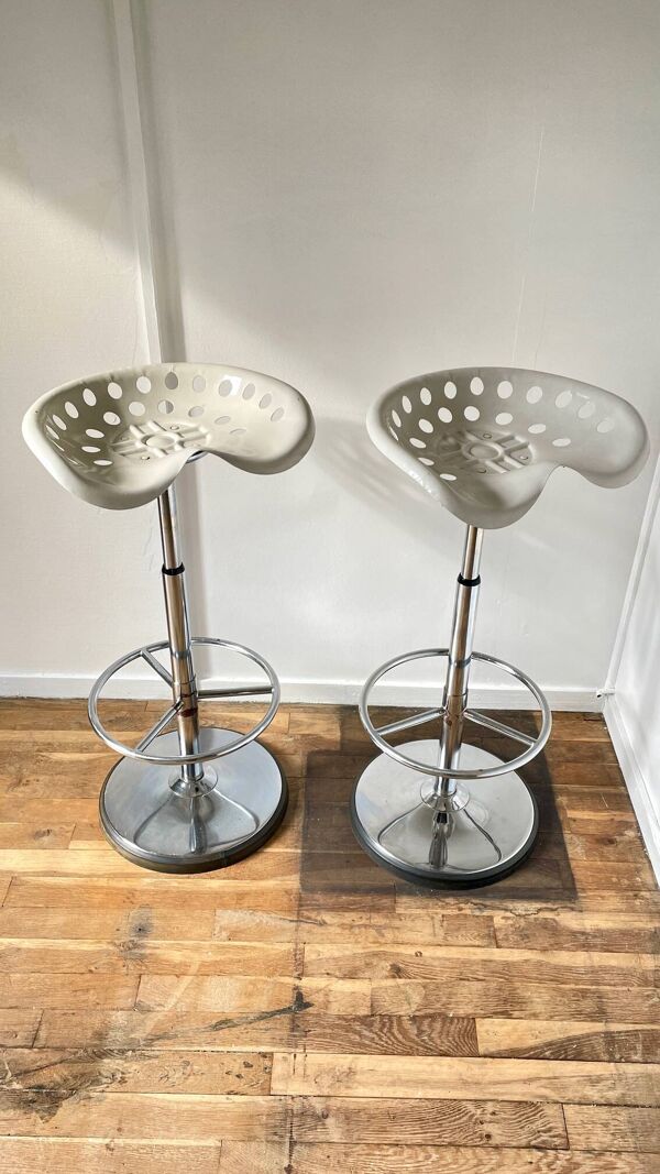 Tabouret haut mirima vintage assise tracteur