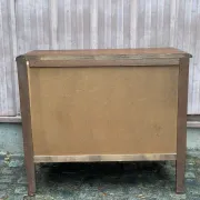 Curved commode with 3 drawers in Louis XV style, made of oak, 1980.