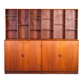 Wall Console in Teak by Peter Hvidt & Orla Mølgaard for Søborg Møbelfabrik, 1950s