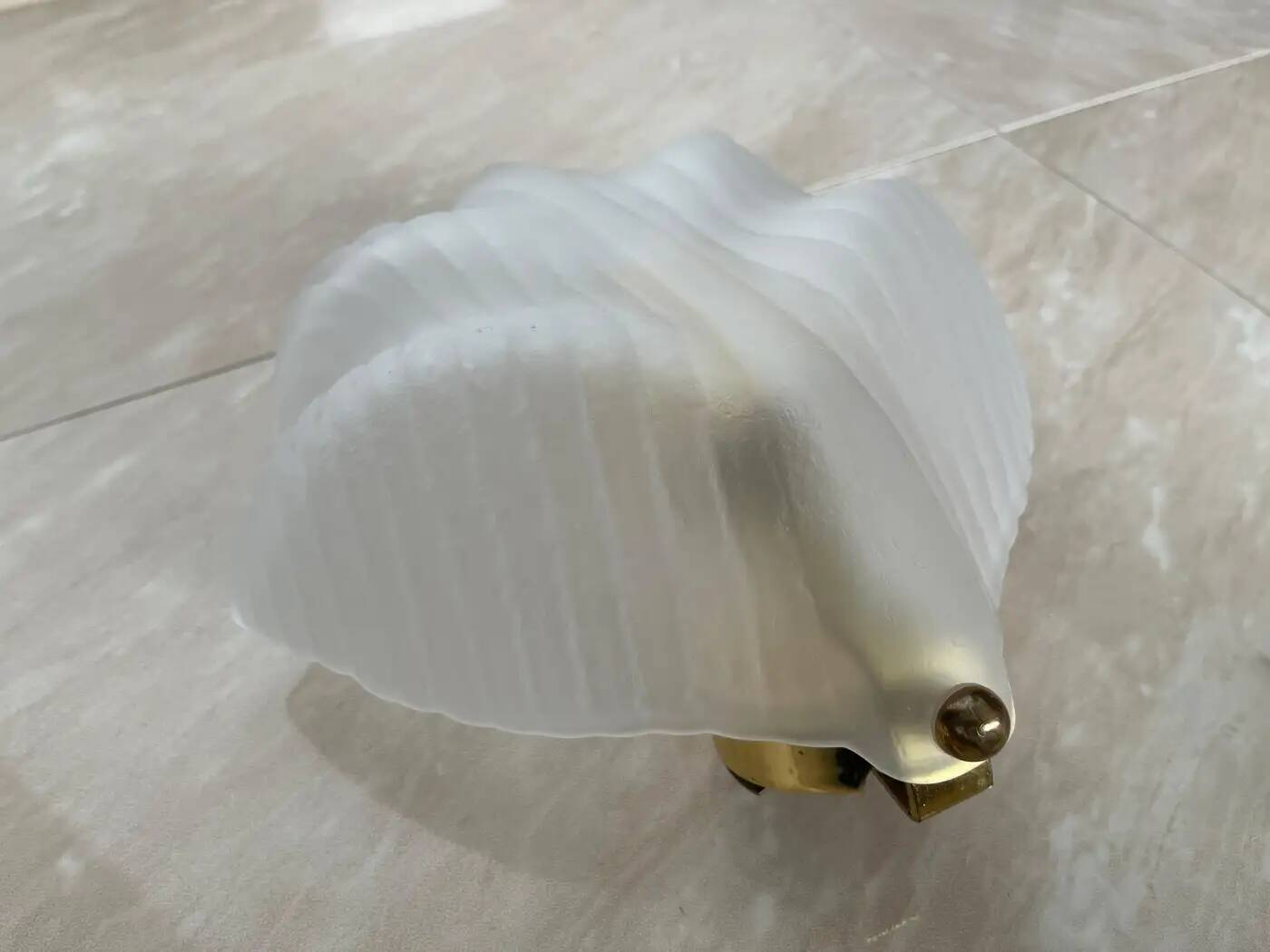 Midcentury glass wall lamps by Zelezny Brod, around 1980s