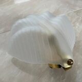 Midcentury glass wall lamps by Zelezny Brod, around 1980s