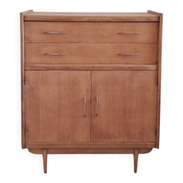 Buffet haut vintage rénové, années 60
