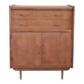 Buffet haut vintage rénové, années 60