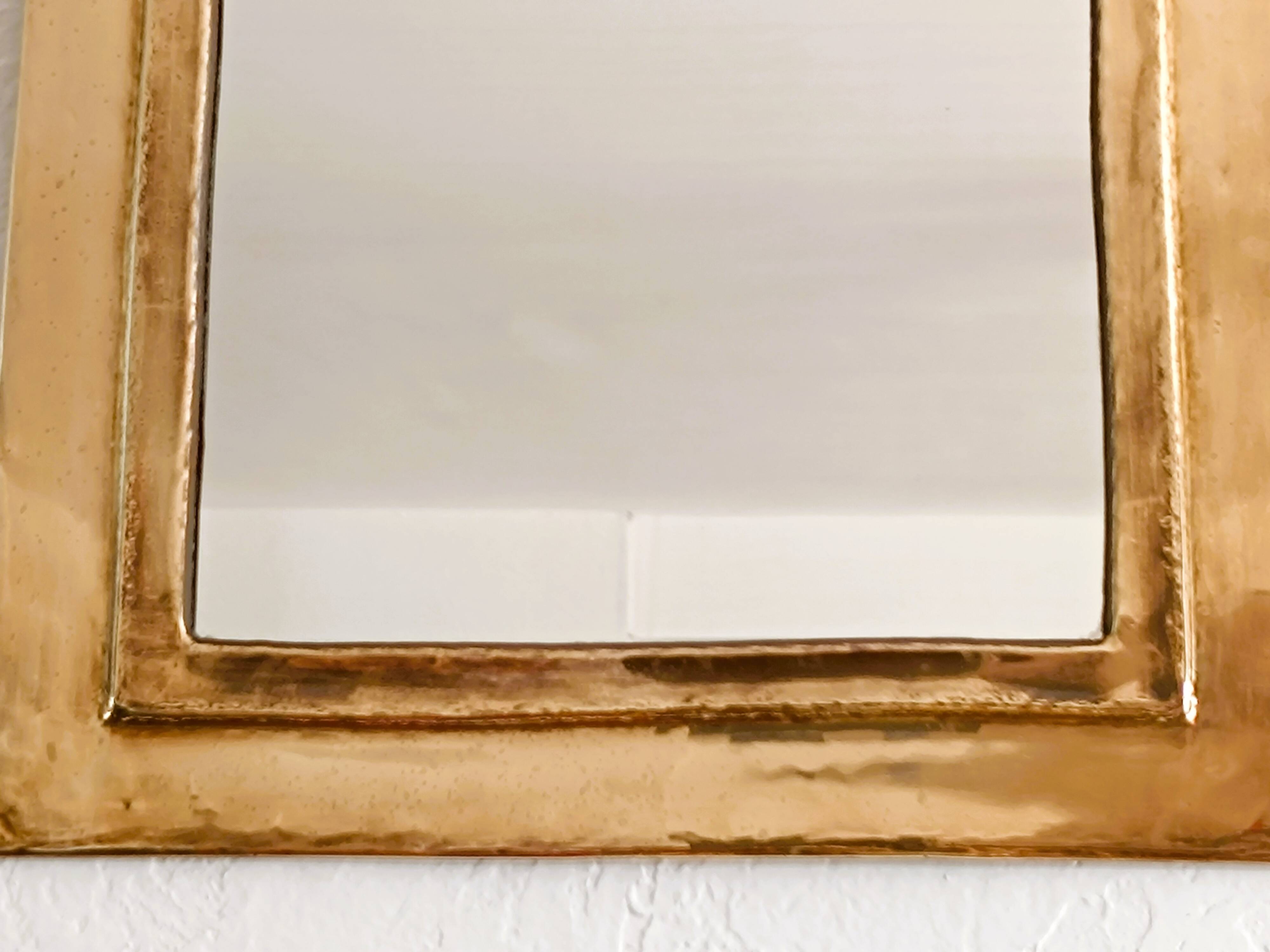 Moroccan brass mirror