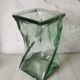 Vase design verre torsadé