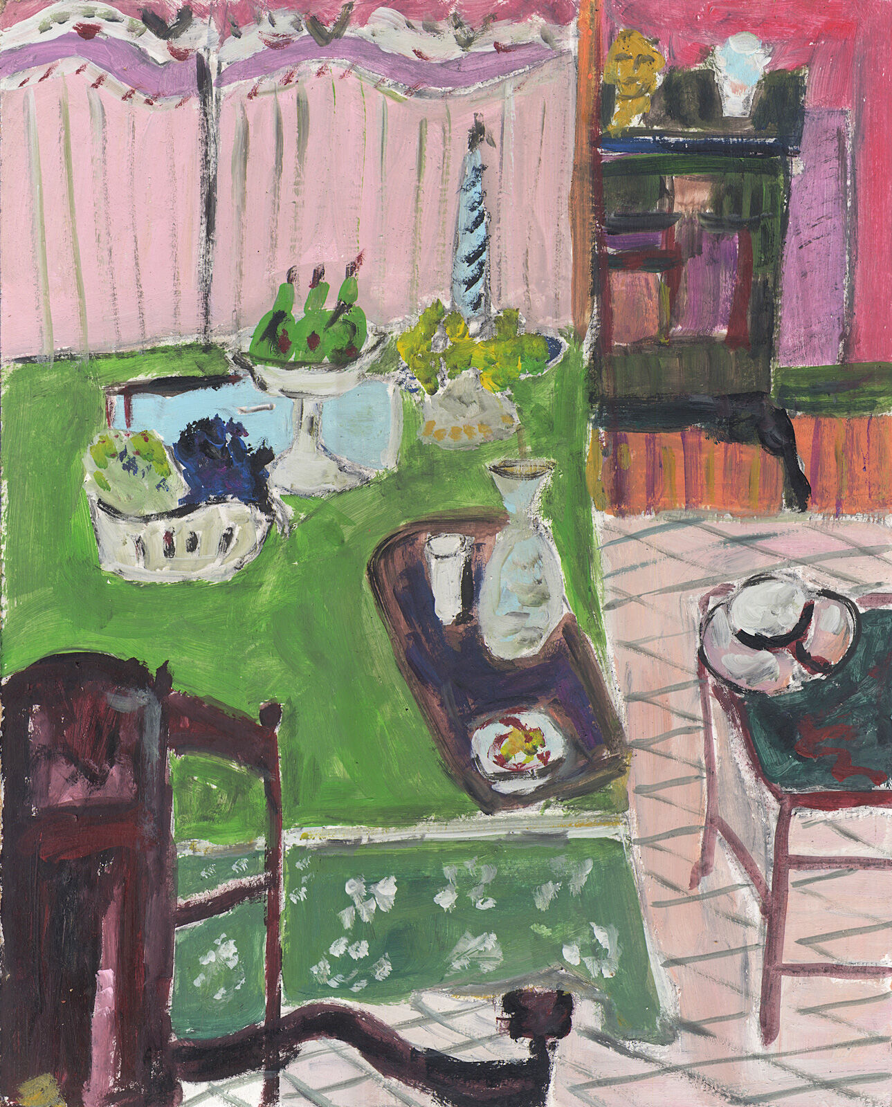 French interior, oil painting