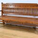 Antique colonial teak veranda bench – mid-20th century