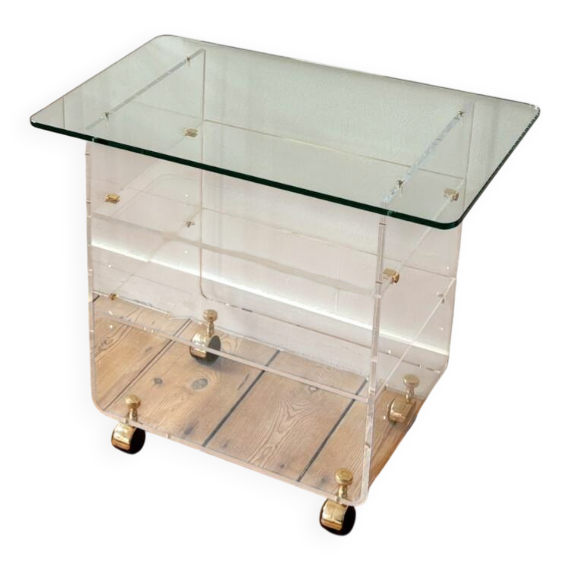 Side table / David Lange trolley