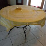Tablecloth and 8 antique towels in linen lace hand