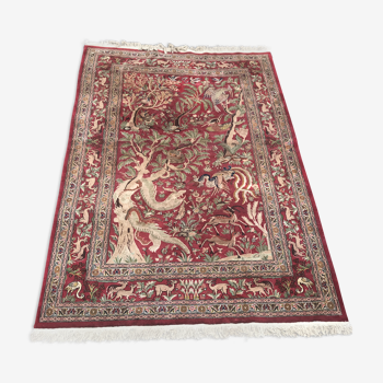 Handmade vintage Oriental rug 180x280cm