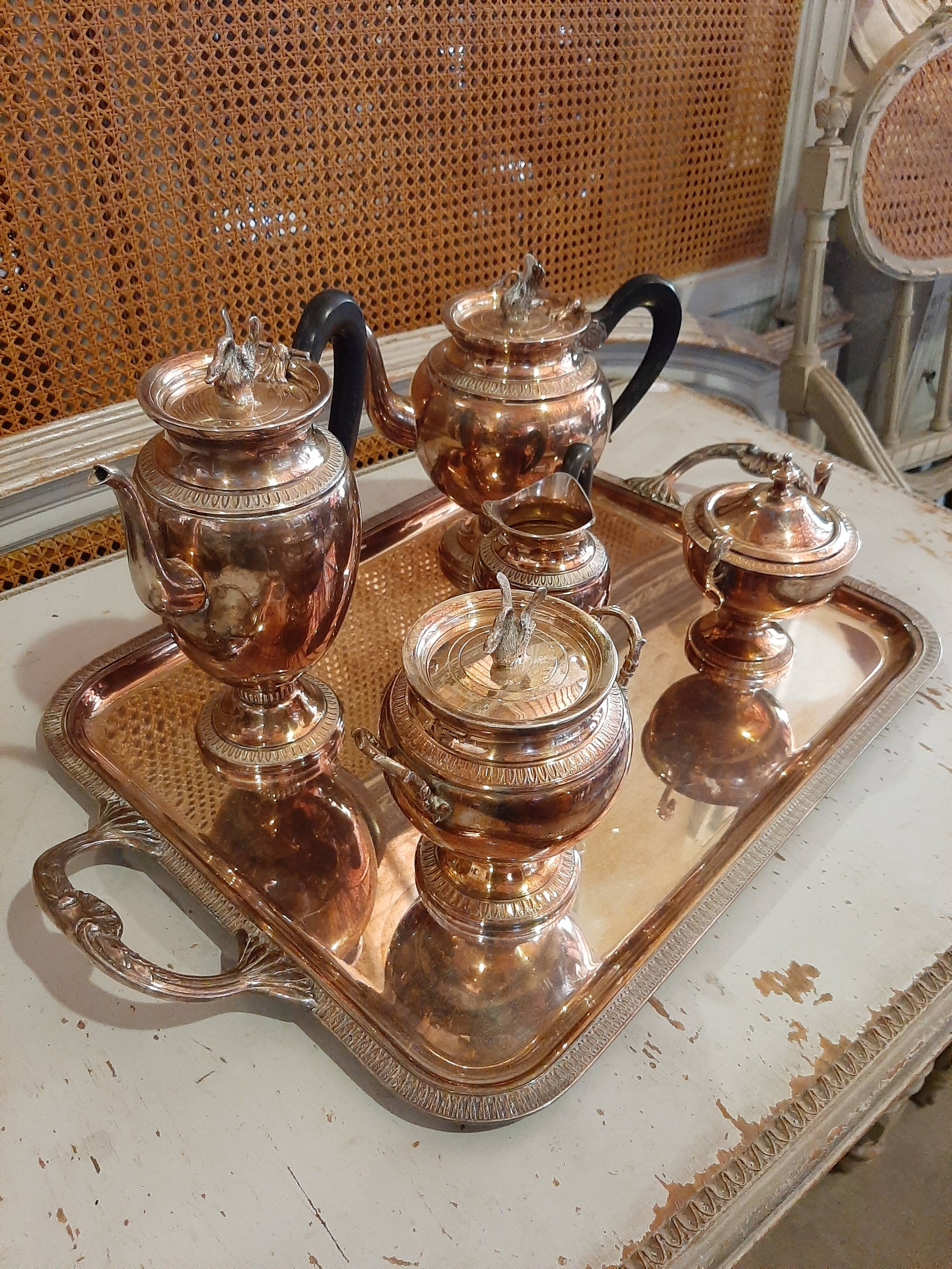 Silver Guildart metal coffee tea service