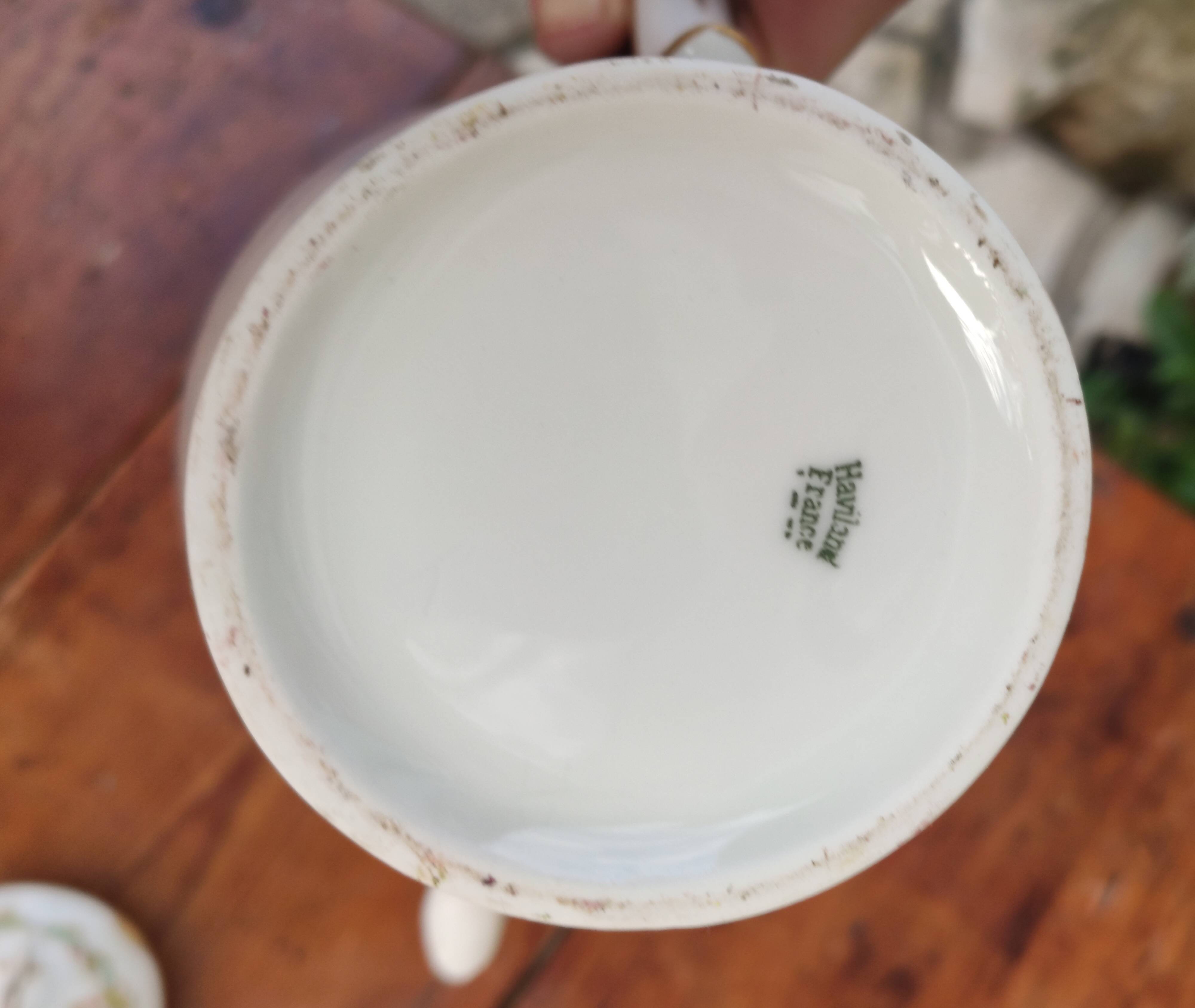 Old Haviland porcelain teapot