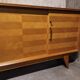 Vintage sideboard 1950 oak foot compass