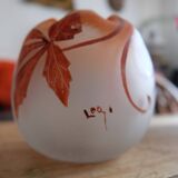 Ball vase signed Legras
