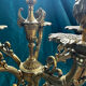 Superb rococo candelabrum. Louis XV, 5 lights. Electrified.