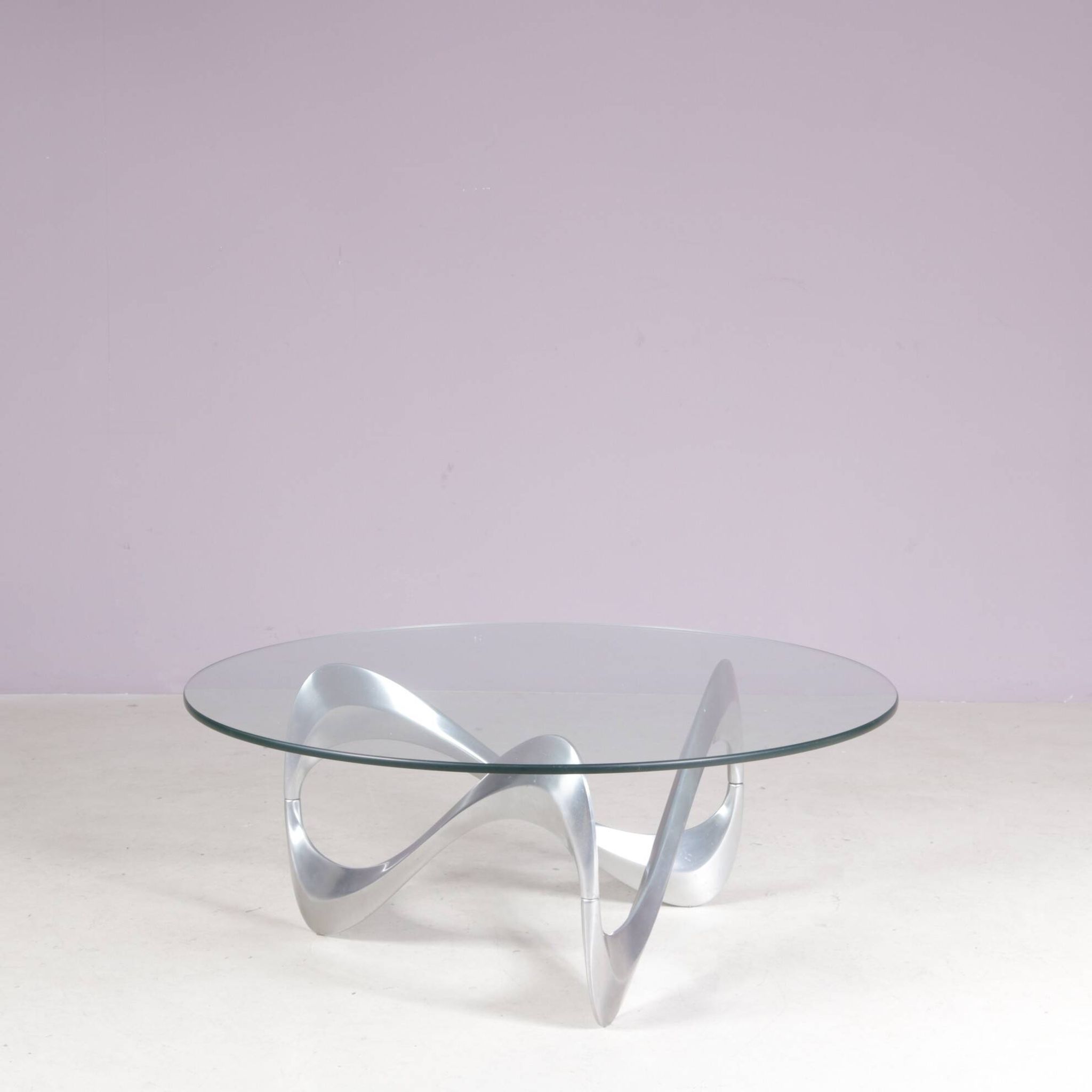 1970s Snake coffee table by Ronald Schmitt Germany