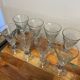 Suite de huit importants verres en cristal taillé à facettes époque XIX