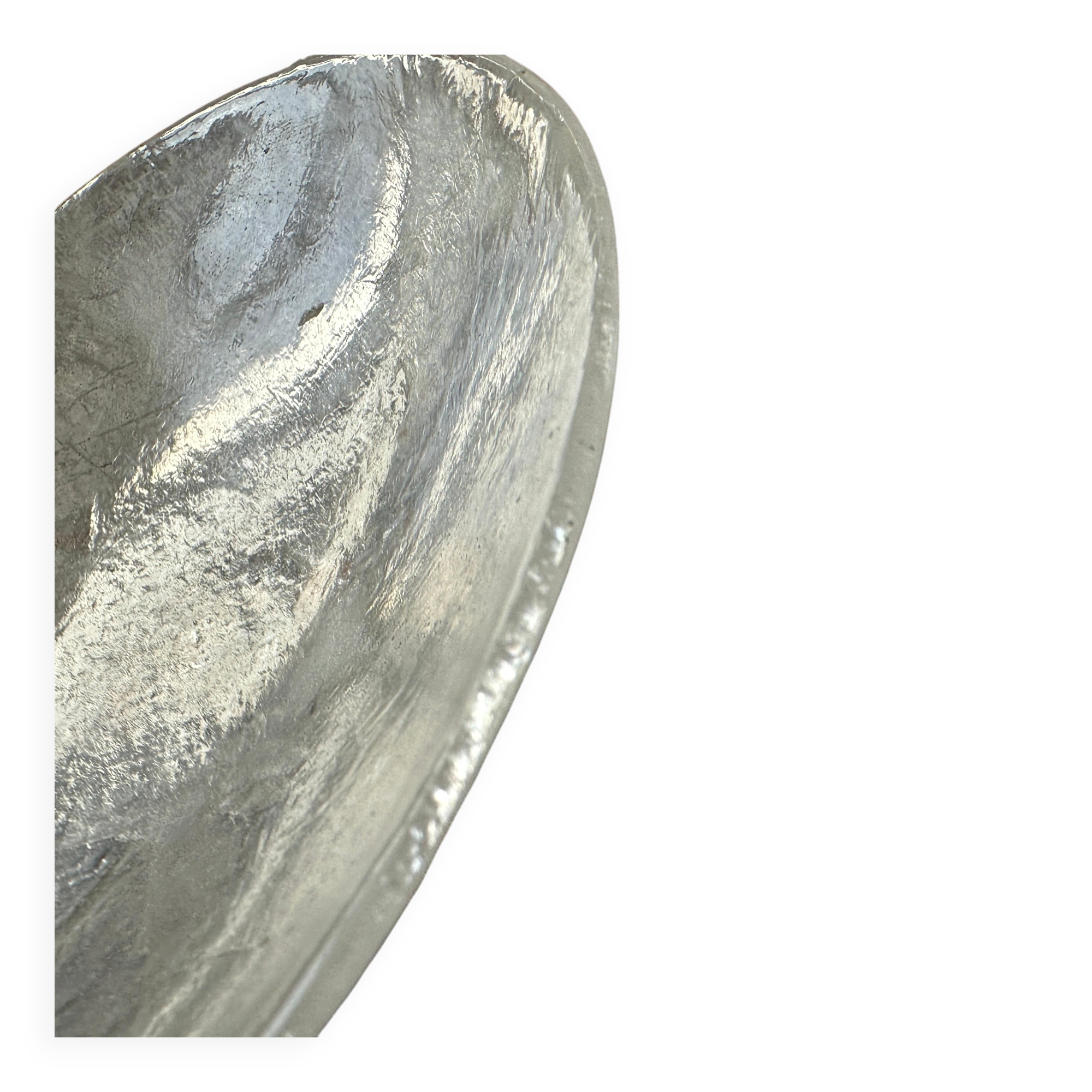 Natural rock crystal plate, anonymous, circa 1970.