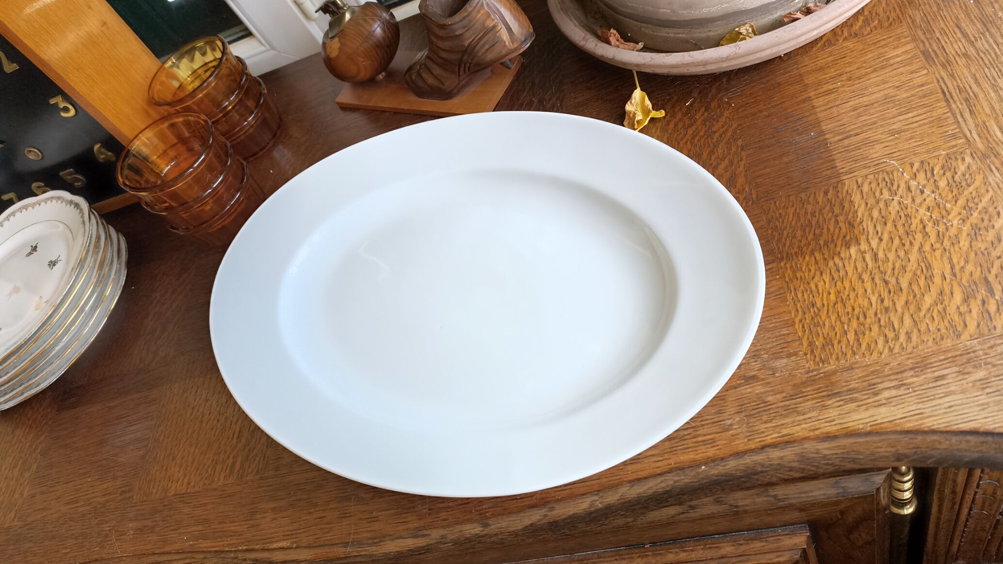 Oval serving dish in Limoges porcelain - Chastagner