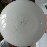 White Opaline Pop Art Ball Vase by Florence