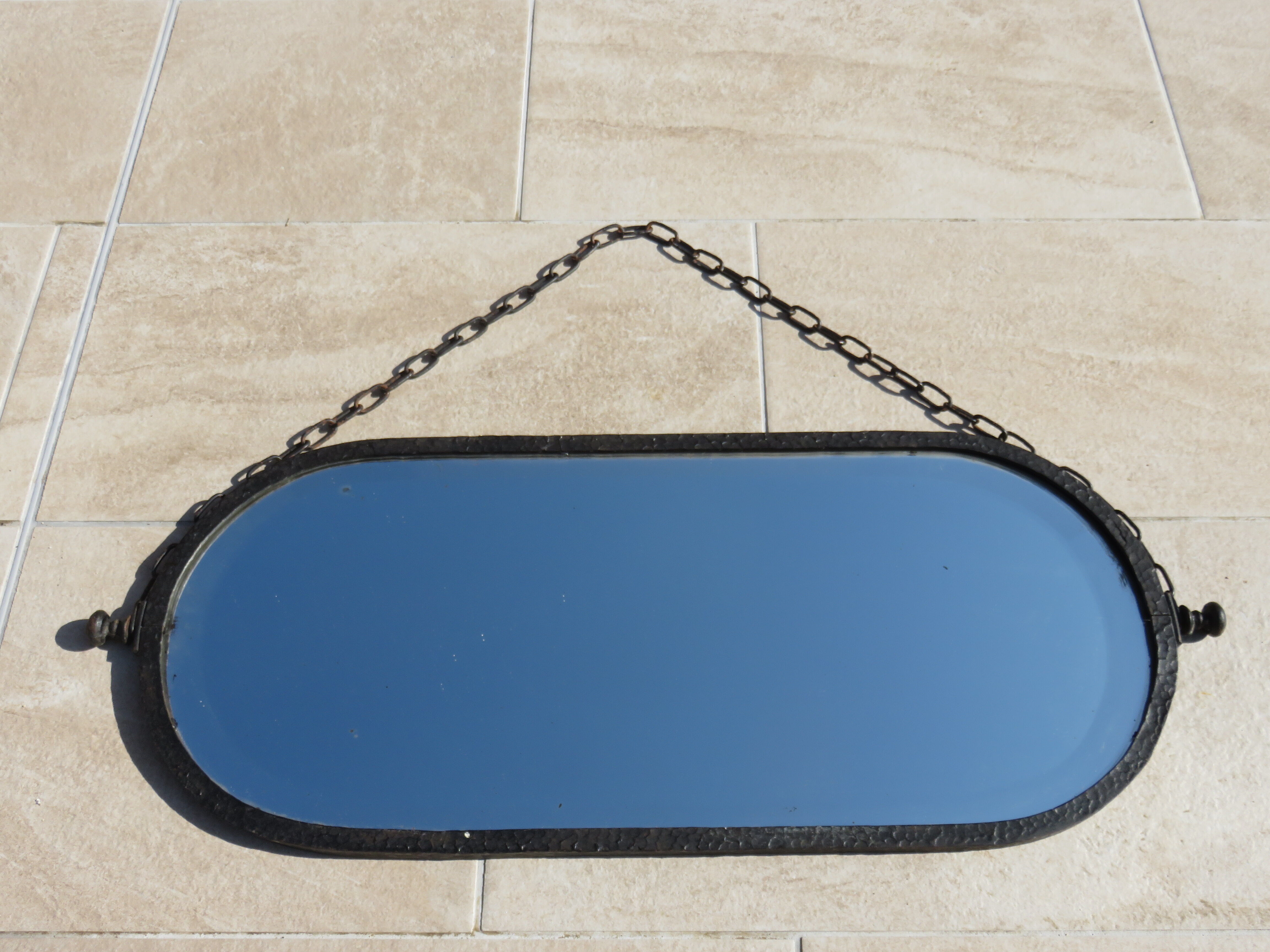 Oval mirror 70x29cm
