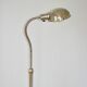 Art Deco Bauhaus floor lamp from the 1930s – nickel-plated brass, adjustabl