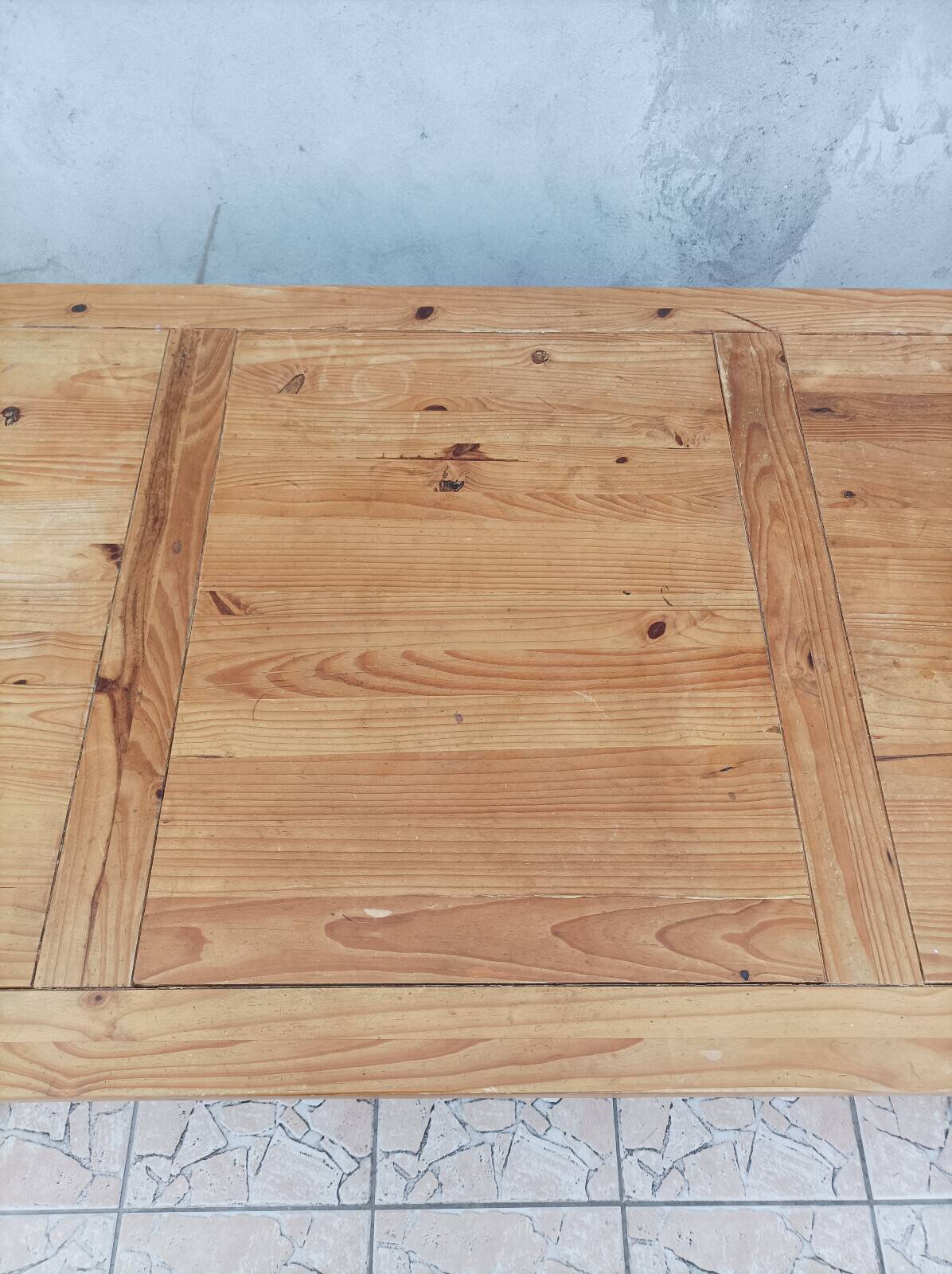 Solid pine farmhouse table