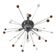 Murano Glass Flush Mount Sputnik