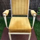Armchair Ardus in lacquered metal.