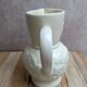 Vintage ivory earthenware jug – relief fruits