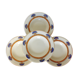 4 soup plates from Longwy