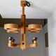 Large ceiling light by Guillerme et Chambron for Votre Maison