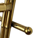 Hollywood regency bamboo-effect brass magazine rack, Montagnani, Italy 1970