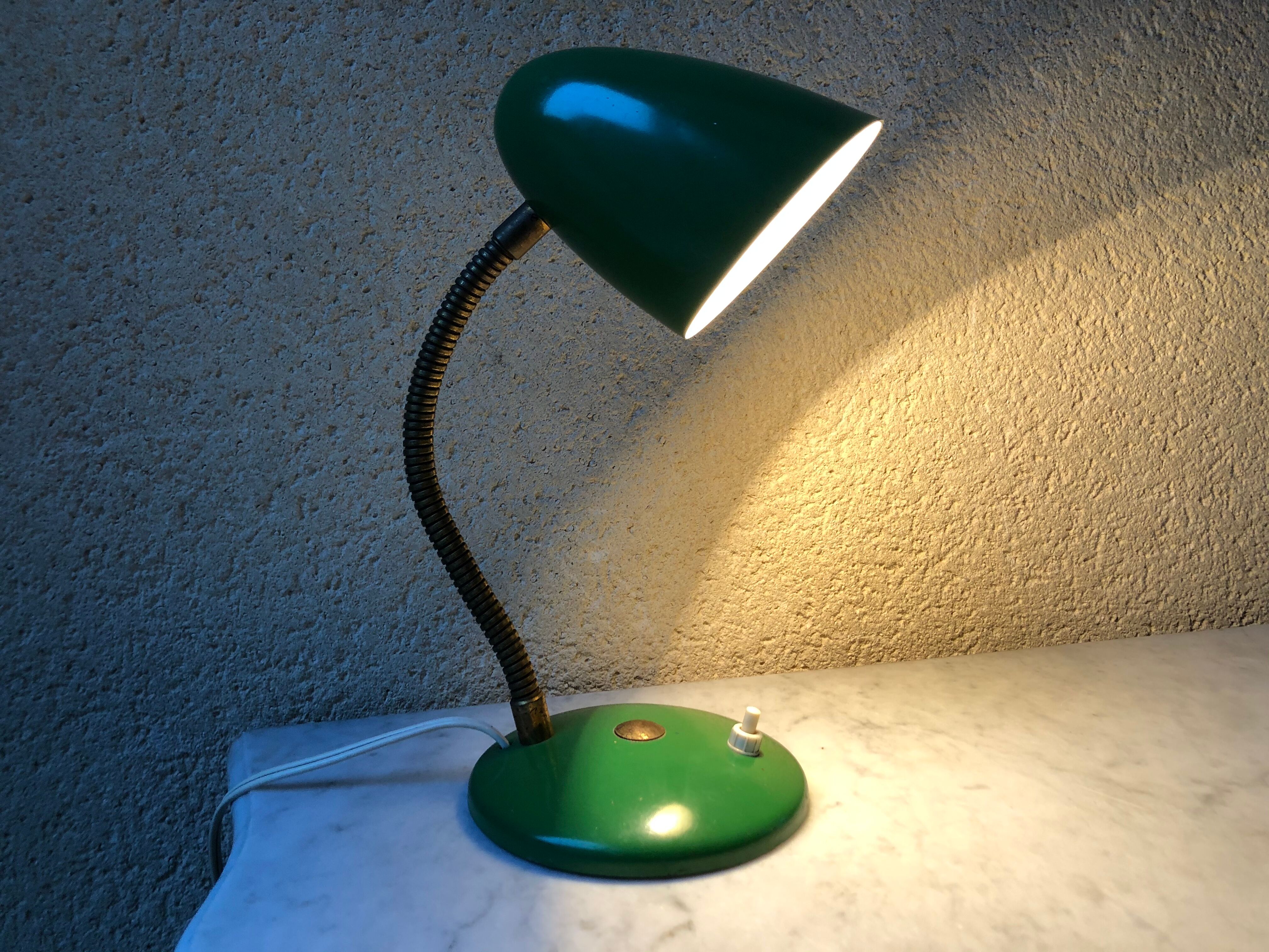 Vintage 1960s flexible desk lamp