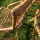 4 vintage rattan chairs 1950